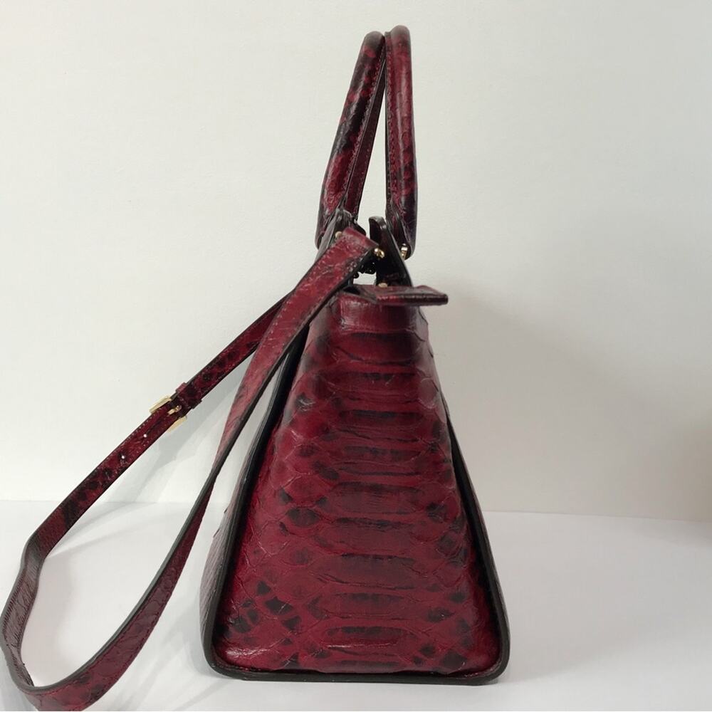 Michael Michael Kors Red Python Embossed Leather … - image 6